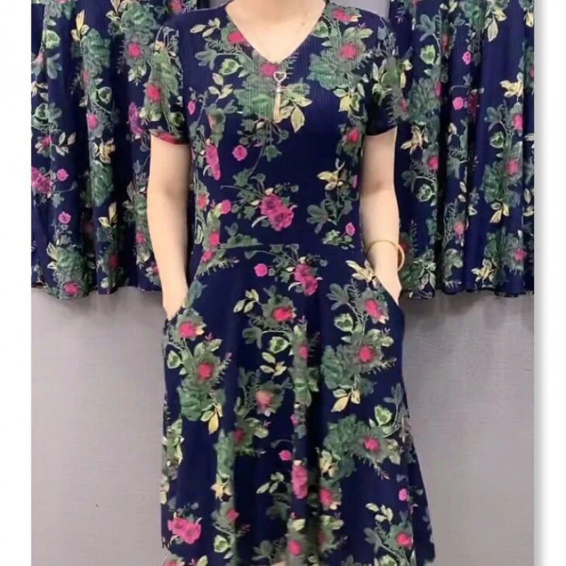 🔥【Oferta letnia】 Nowa luźna sukienka w kwiaty w dużym rozmiarze🌸👗