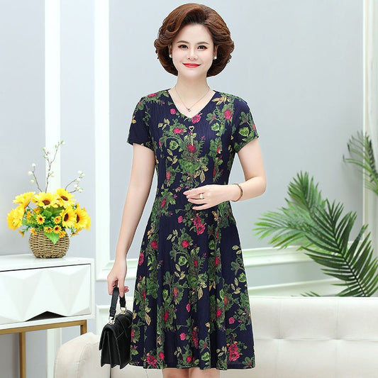 🔥【Oferta letnia】  Nowa luźna sukienka w kwiaty w dużym rozmiarze🌸👗