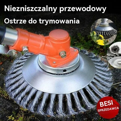 🌳🍀【6-calowy 】 drut stalowy Przystawki do głowicy trymera Ogrodowe narzędzia do pielenia