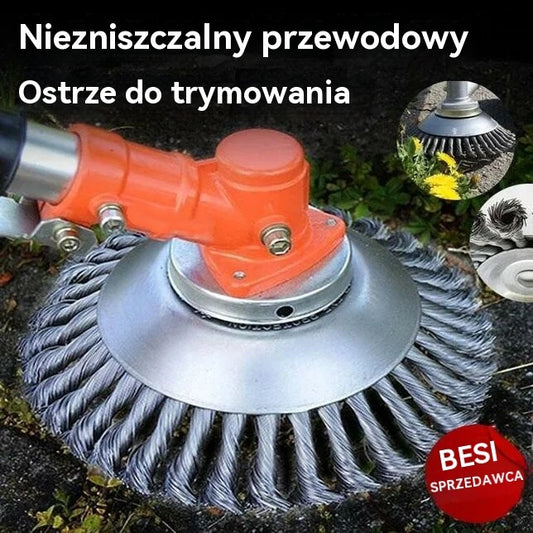 🌳🍀【6-calowy 】 drut stalowy Przystawki do głowicy trymera Ogrodowe narzędzia do pielenia